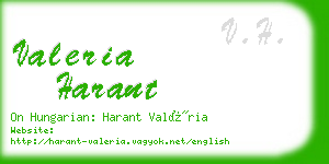 valeria harant business card